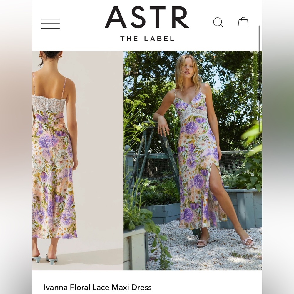 ASTR The Label Ivanna Floral Lace Maxi Dress